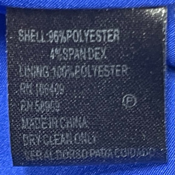 ANTONIO MELANI Royal Blue Peplum Dress Size 14 - Picture 5 of 5